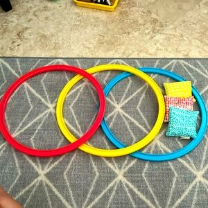 LOVEVERY Jump In Eco Hoops and Organic Cotton Bean Bags